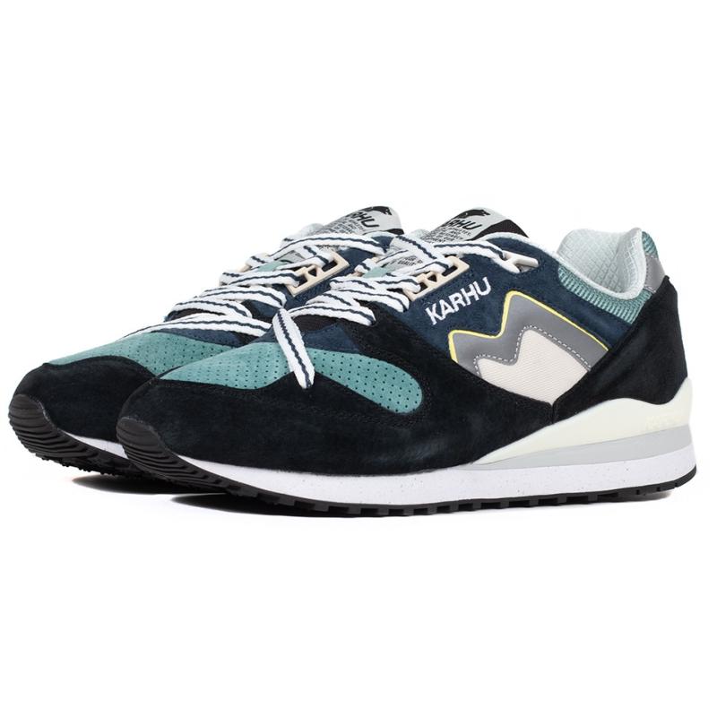 karhu synchron classic jet black blue wing teal