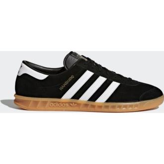adidas hamburg black leather gum